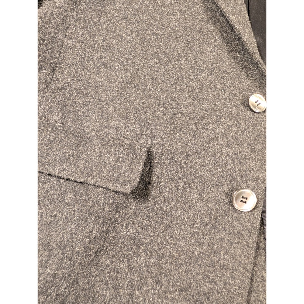 Vintage 100% Cashmere Hunter Haig Blazer Mens‎ Charcoal 2 Button Sport Coat 42R - Picture 9 of 13